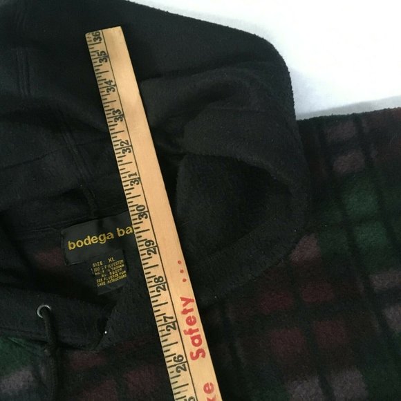 #71 Vintage fleece "Bodega Bay" Sweatshirt Size XL geometric black graphic - Picture 2 of 4